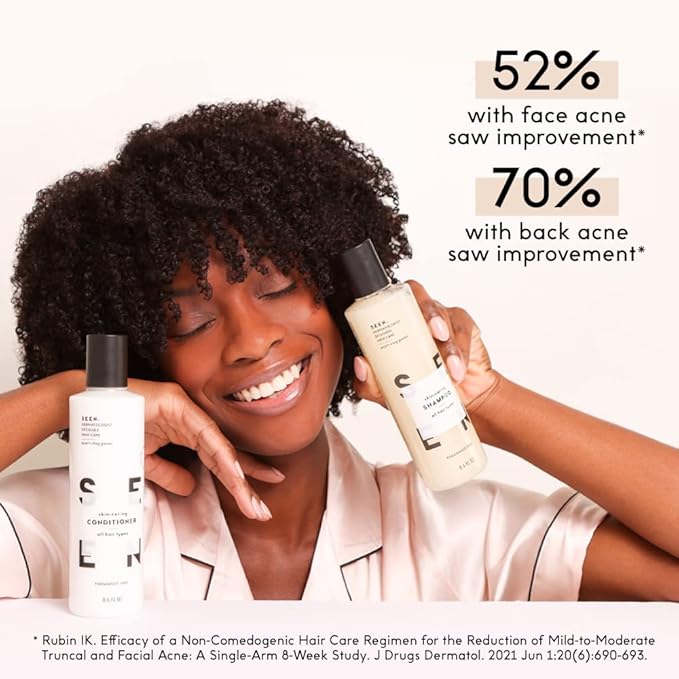 SEEN Shampoo Eco-Refill -Non-Comedogenic & Sulfate-Free Hair Shampoo- Dermatologist-Developed - Safe for Sensitive, Eczema & Acne Prone Skin-Velvo Beauty