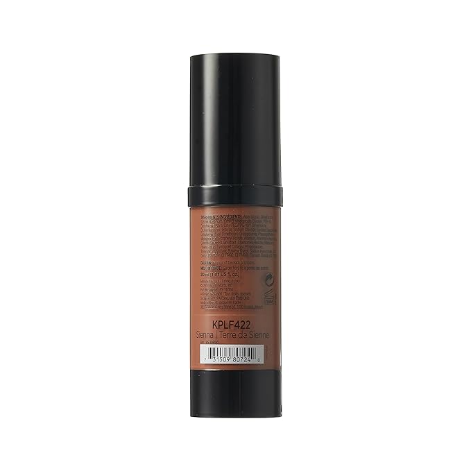 Kiss New York Professional Liquid Foundation - Lightweight and Hydrating Formula, Natural Finish, Control Shine, Cover Pores, Medium to Full Coverage, Green Tea Extract (Sienna)-Velvo Beauty