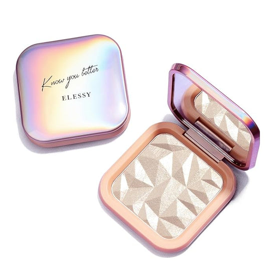 ELLESY Highlighter Makeup Palette Face Highlighter Palette Glitter Illuminator Highlighter Palette Shimmer Highlighter Powder Kit Highlight Makeup Palette -SUN GLOW-Velvo Beauty