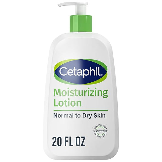 Cetaphil Face & Body Moisturizer, Hydrating Moisturizing Lotion for All Skin Types, Suitable for Sensitive Skin, NEW 20 oz, Fragrance Free, Hypoallergenic, Non-Comedogenic-Velvo Beauty