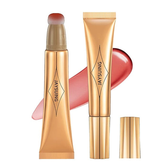 Liquid Blush Beauty Wand, Liquid Blush, Blush stick, Liquid Blush for Cheeks, Contour Beauty Wand, Natural Smooth Creamy Highlight Matte Liquid Blush Stick with Soft Cushion Applicator-Velvo Beauty