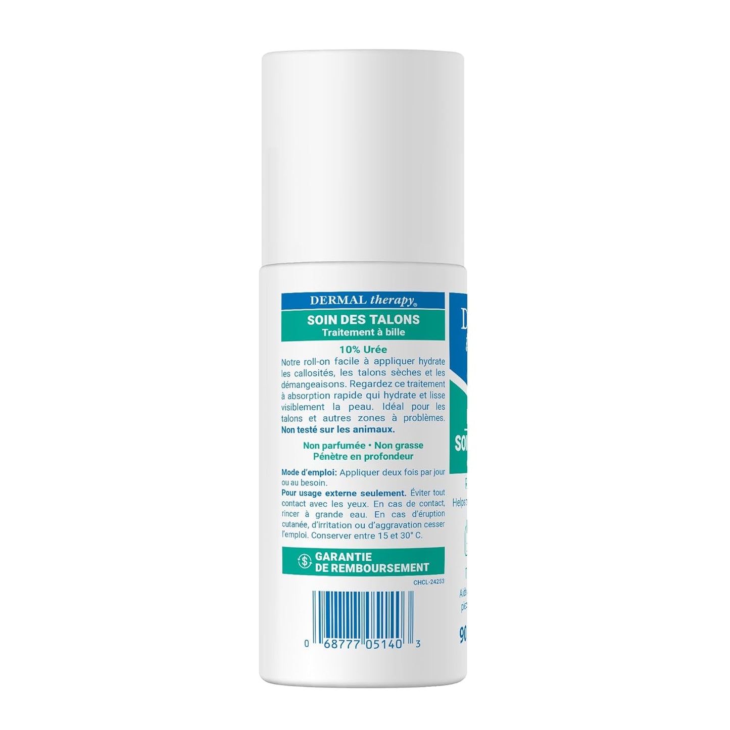 Dermal Therapy Heel Care Liquid Roll-On – Intensive Moisturizing & Repair for Cracked Heels, Dry & Rough Skin – Fast-Absorbing, Mess-Free Application – Hydrating Foot Care Treatment-Velvo Beauty