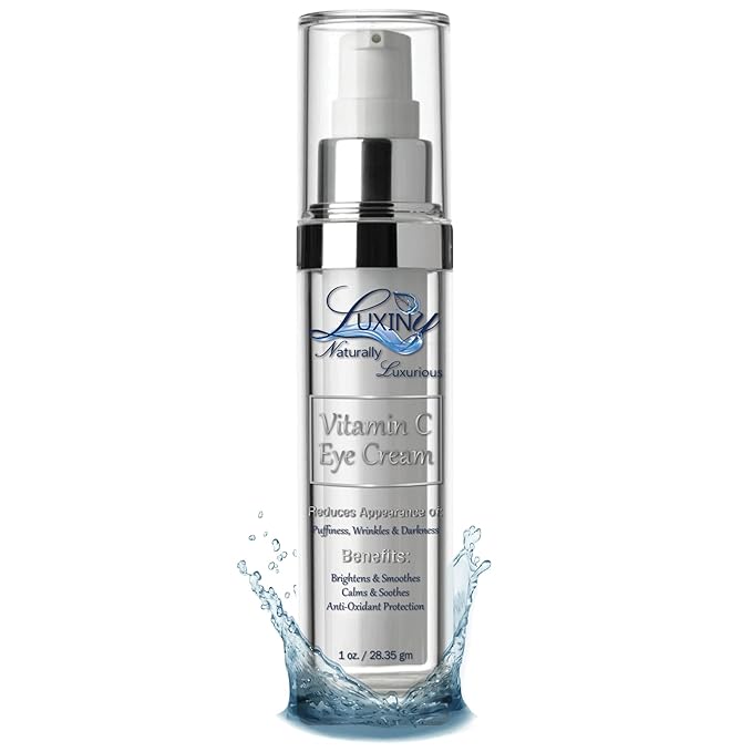 Vitamin C Under Eye Cream for Dark Circles and Puffiness, Anti Aging, Enriched Retinol Eye Cream to Reduce Eye Bags, Fine Line and Wrinkles with Aloe Vera & Cocoa Butter, 1oz.-Velvo Beauty