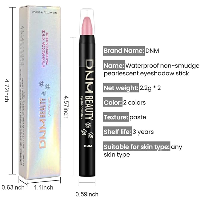 Kaely 2Pcs Cream Eyeshadow Sticks Set for Eyes Waterproof,Blue Shimmer & Red Shimmer Matte Eye shadow Stick Pencil Pen Bulk sombras en crema para ojos 32+35-Velvo Beauty