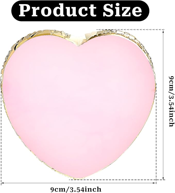 Resin Nail Art Palette Nail Mixing Palette Nail Art Painting Mixed Color Palettes Gold Edge Nail Holder Display Board Cosmetic Mixing Tools (Pink)-Velvo Beauty