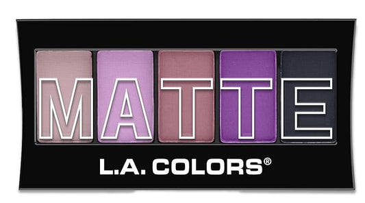 L.A. COLORS 5 Color Matte Eyeshadow Palette, Plum Pashmina CEM479-Velvo Beauty