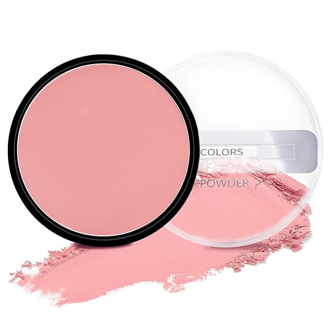Boobeen Powder Blush Matte Blush, Highly Pigmented Beauty Cream Blush Palette for Create A Natural Cheek Flushed Look, Rich Colors (C-05)-Velvo Beauty