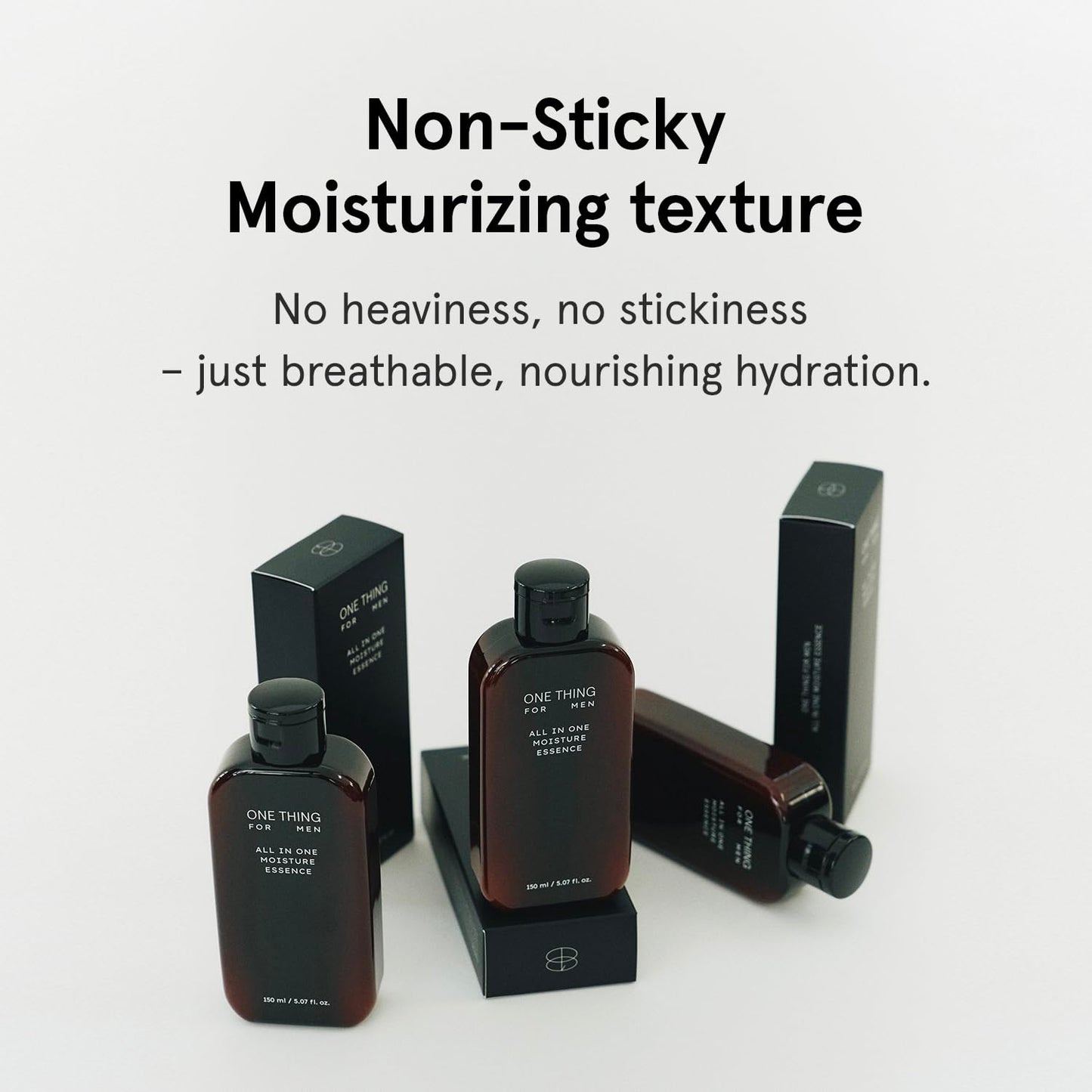 ONE THING FOR MEN All in One Moisture Essence 5.07 Fl Oz | 4-in-1 Soothing Mens Face Moisturizer, Toner, Aftershave Lotion, Daily Hydrating Serum, HA Hyaluronic Acid, Barrier Relief | Korean Skin Care-Velvo Beauty