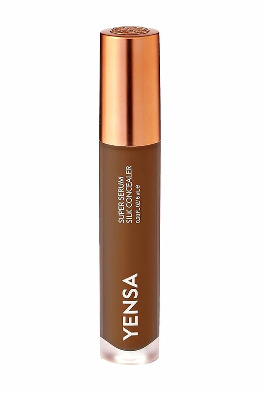 YENSA Super Serum Silk Concealer - Age-Defying Asian Skincare, Natural Superfood Ingredients Cover Imperfections, Boost Collagen (Deep 2) - .20 fl oz-Velvo Beauty