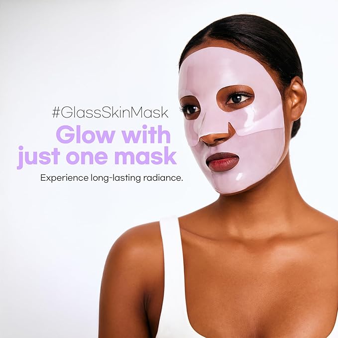 Cell Fusion C Glass Skin Collagen Mask, 1.23 oz. x 5 Sheets, Overnight Hydrogel Mask with Triple Collagen & Niacinamide, Hydrating and Plumping, Korean Skincare-Velvo Beauty