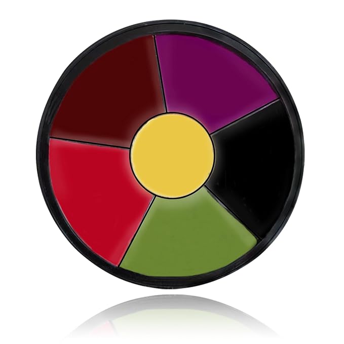 6 Colors Bruise Wheel Kit Halloween Special Effects Makeup Professional Face Body Paint Palette for Cosplay Sfx Zombie Stage Makeup Kit-Velvo Beauty