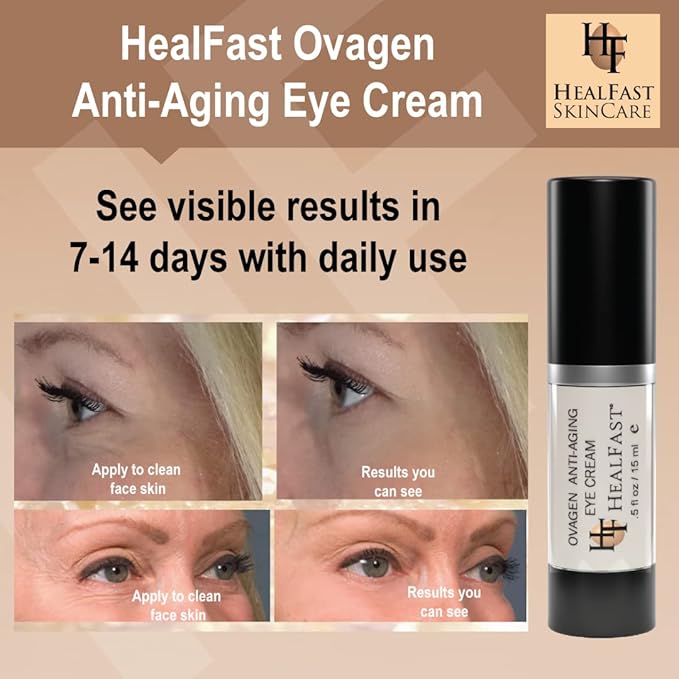 The Original Ovagen Anti-wrinkle Eye Cream with Retinol (.5 Oz) | Smooth Fine Lines and Hyaluronic Acid to Brighten Dark Circles and De-Puff Bags Skincare-Velvo Beauty
