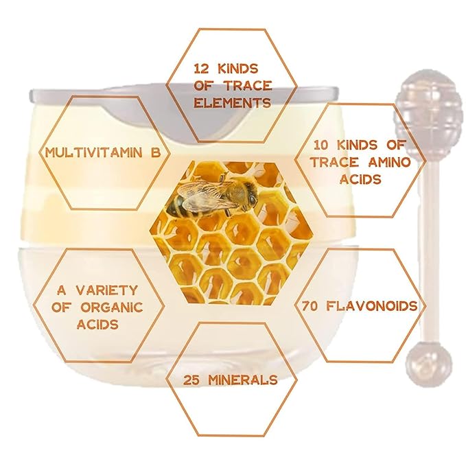 2PCS Honey Balm Lip Balm, Lip Masks for Dry and Cracked Lips with Brush, Lip Exfoliator & Moisturizer, Reduces Lips Lines & Lightens Lips, Anti-Wrinkle, Aging-Velvo Beauty