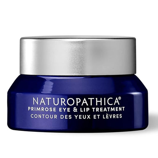 Naturopathica Primrose Eye & Lip Treatment, Wrinkle Remedy and Daily Lip & Eye Cream with Acai Fruit Oil for All Skin Types, 0.5 fl oz (15 ml)-Velvo Beauty