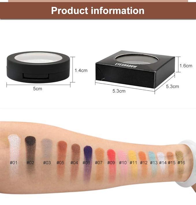 ISMINE Single Eyeshadow Powder Palette Shimmer Pearl White, High Pigment, Longwear Single White Eye Makeup for Day & Night (#01)-Velvo Beauty