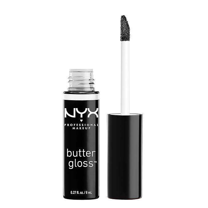 NYX PROFESSIONAL MAKEUP Butter Gloss, Non-Sticky Lip Gloss - Licorice (Black)-Velvo Beauty