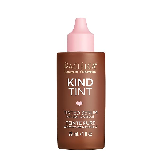 Pacifica Beauty Kind Tint Tinted Serum, Skincare, Vegan Collagen, Hyaluronic Acid, Vitamin C, Niacinamide, Caffeine, Hydrating, Lightweight Foundation, Natural Dewy Skin, Shade 02, 1 fl oz (1 Count)-Velvo Beauty