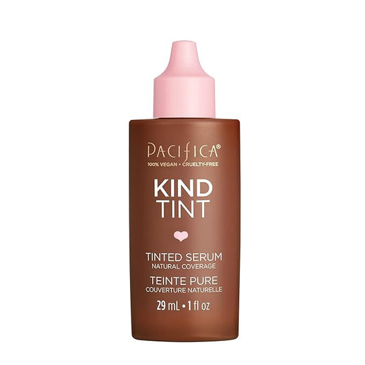 Pacifica Beauty Kind Tint Tinted Serum, Skincare, Vegan Collagen, Hyaluronic Acid, Vitamin C, Niacinamide, Caffeine, Hydrating, Lightweight Foundation, Natural Dewy Skin, Shade 02, 1 fl oz (1 Count)-Velvo Beauty