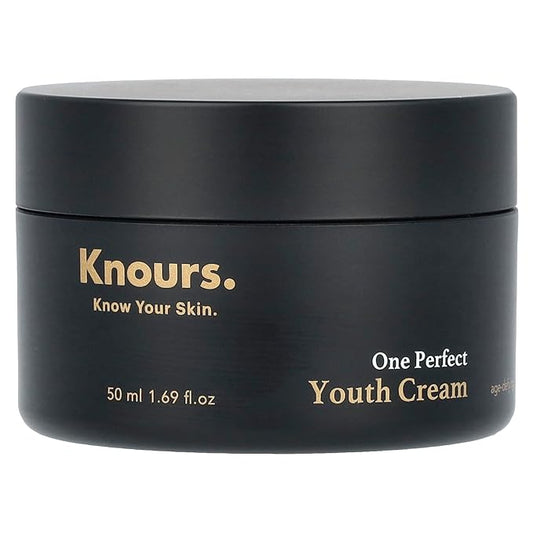 Knours. Moisturizing Shea Butter + Sweet Almond Oil Youth Cream, A rich cream that deeply rejuvenates skin, rich combination of vegan oils - EWG Verified Clean Beauty 50ml 1.69 oz.-Velvo Beauty