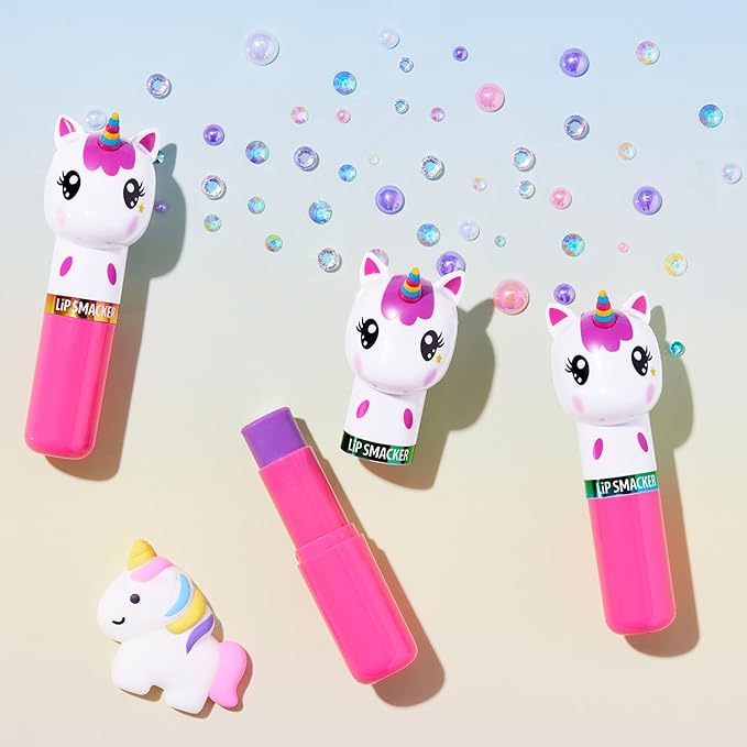 Lip Smacker Lippy Pals Unicorn, Flavored Moisturizing & Smoothing Soft Shine Lip Balm, Hydrating & Protecting Fun Tasty Flavors, Cruelty-Free & Vegan - Unicorn Magic-Velvo Beauty