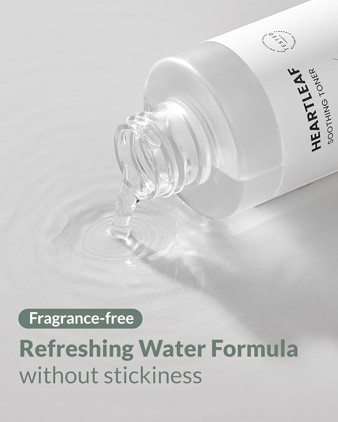 Heartleaf Soothing Moisture Toner - Low pH, 80% Heartleaf Extract, Enriched with Houttuynia Cordata & Green Tea, Clinically Tested, No Irritation - Ideal for Sensitive Skin, 6.76 f l. oz-Velvo Beauty
