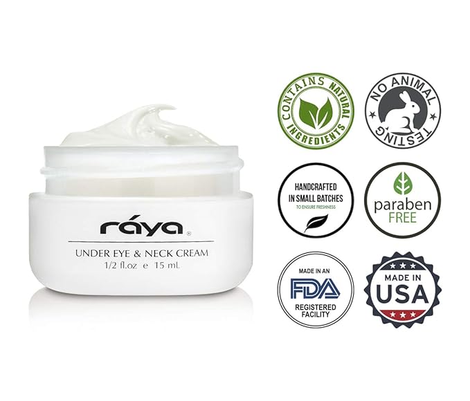 Raya Under-Eye & Neck Cream (408) - Revitalizing Anti-Aging Treatment for Eye Area & Neck, Tighten, Lift, Firm, Effectively Reduces Lines & Wrinkles, Expertly Formulated for Effective Neck Tightening-Velvo Beauty