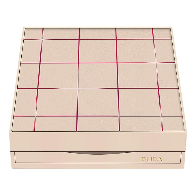 Pupa Milano Pupart M Makeup Palette, 001 Nude, 0.6 oz - Makeup Kit - Blush - Concealer - Highlighter - Eyeshadow - Lip Gloss - Lip Cream - Face Makeup-Velvo Beauty