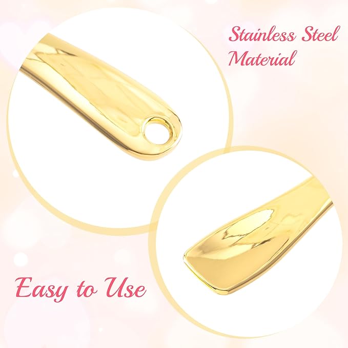 3 Pcs Facial Spatula Sticks Mini Metal Makeup Spatulas Tiny Skincare Cosmetic Spoons Reusable Face Eye Cream Lotion Applicator Tools Facial Massage Sticks for Women Girls-Velvo Beauty