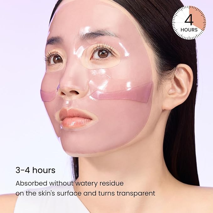 BIODANCE Rejuvenating Caviar PDRN Real Deep Mask, Overnight Hydrogel Mask, Skin Firming & Radiance Boost, Enhancing Recovery for All Skin Types, Korean Skincare | 1.19oz(34g) x 4ea-Velvo Beauty