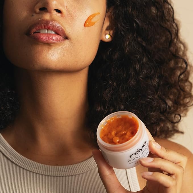 Raya Pumpkin Enzyme Facial Puree (127) | Gentle and Exfoliating Treatment for All Skin | Reduces Fine Lines and Minimizes Pore Size-Velvo Beauty