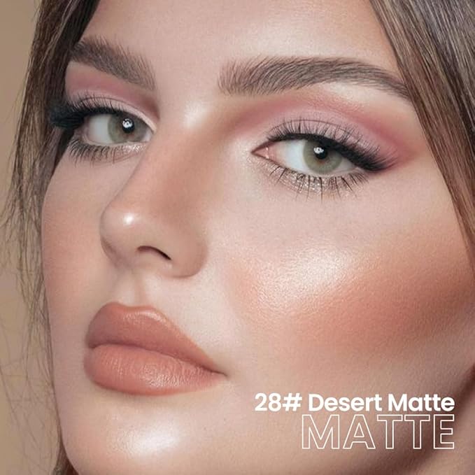 evpct Desert Matte Cream Eye Shadow Brightener Sticks Set for Eyes, Desert Matte Pencil Eye shadow Applicator Stick Pen Palette Makeup Waterproof sombras en crema para ojos 28#-Velvo Beauty
