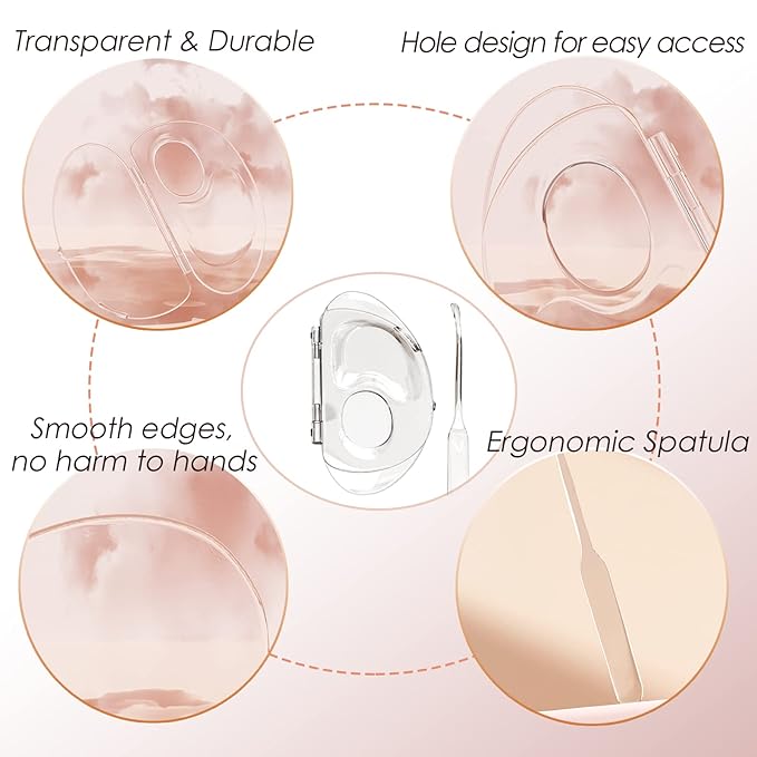 Makeup Mixing Palette, Acrylic Palette and Spatula, Upgraded Foundation Palette, Foundation Mixing Tray for Makeup Artist and Beginner-Velvo Beauty
