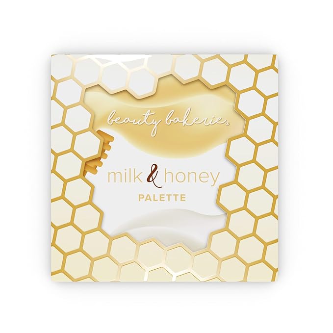 Beauty Bakerie Milk & Honey Highlighter Makeup Palette, Shimmer Highlighter for a Natural Glow, 4 Shades-Velvo Beauty