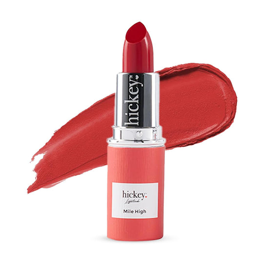 Hickey Lipstick Mile High Organic Perfect Red Lipstick Refill - Long Lasting Lipstick for Women - Hydrating & Moisturizing Shade, Best Lip Color for Women, Gluten-Free & Vegan with Highly Pigmented-Velvo Beauty