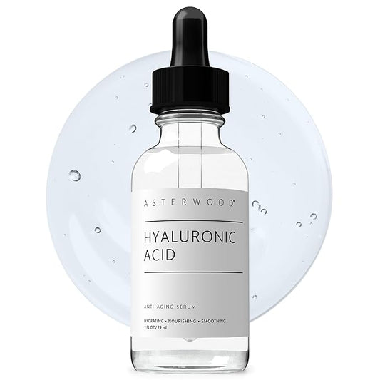 Asterwood Hyaluronic Acid Serum for Face - Plumping, Anti-Aging, Hydrating - Fragrance-Free - 1 Fl Oz-Velvo Beauty