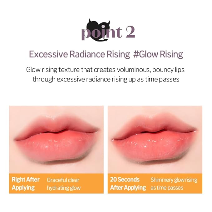 ETUDE Over Growy Lip Stain Tint, Fake Red, 0.1 oz (3 g), Lipstick, Glossy Finish, Highly Moisturizing, Melotint, Plush, Glossy, Volume, Vegan Certified-Velvo Beauty