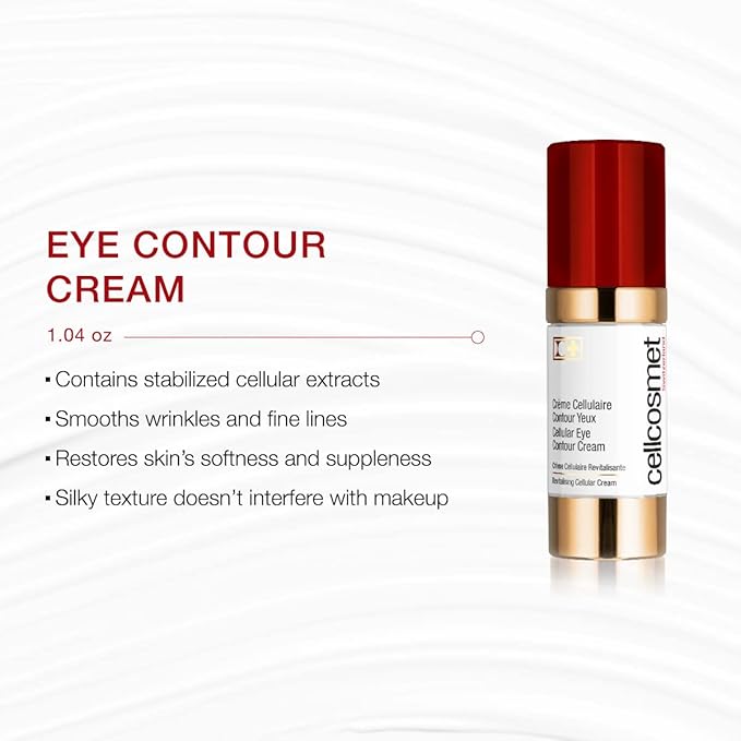 Cellcosmet Cellular Eye Contour Cream - Revitalizing Eye Cream and Anti-Aging Treatment (1.04 oz)-Velvo Beauty