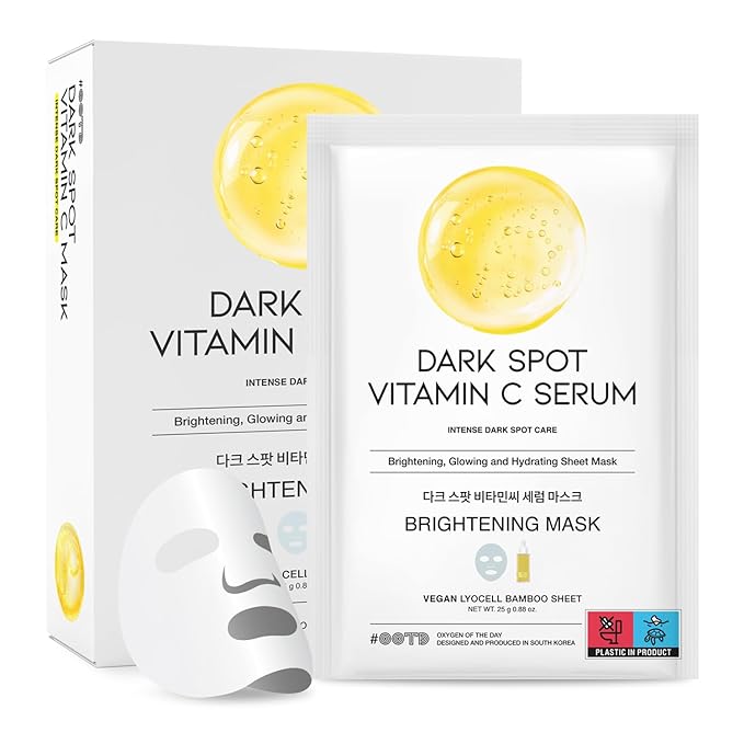 #OOTD Vitamin C Revitalizing Hydrating Sheet Mask (10pcs) - Face Mask Korean Skincare Facial Sheet Masks for Even-Looking Skin Tone & Radiance-Velvo Beauty