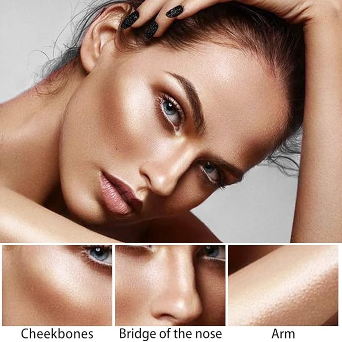 evpct 2Pcs Face Cream Contour Sticks Makeup Highlighter Highlight Brown Creme Cheek Contour Sticks contorno en crema Bronzer Bronzing Foundation Stick Kit Powder Shadow Shading Face Contour 05&08-Velvo Beauty