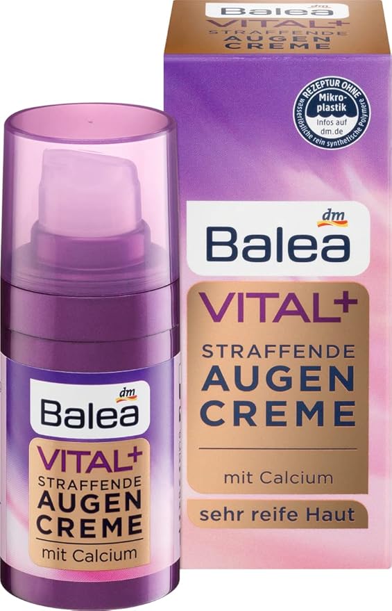 Balea Eye cream VITAL + Firming Eye Cream, 15 ml (Age: +50)-Velvo Beauty