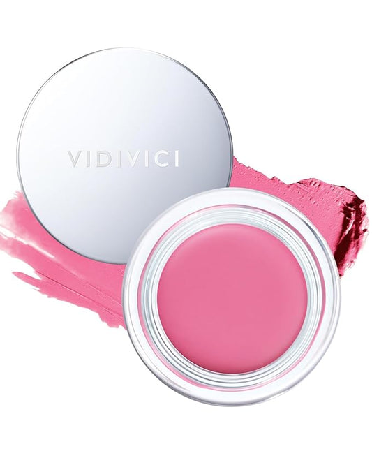 VIDIVICI Millennial Glow Cream Blush 03 Pansy Lavender - Creamy Face Cheek Blusher for Smooth & Silky Skin - Soft Satin Finish with Natural Color - For Fair to Light Skin Tone, 0.21 oz.-Velvo Beauty