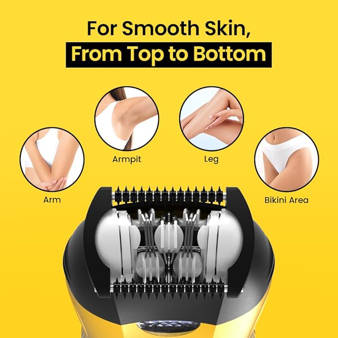 Gorilla Technique Mini Epilator 1000V, Pain Relief Roller, Facial & Body Hair Removal Device, Electric Tweezers for Women & Men, Specialized for Narrow and Sensitive Area, Korean Skin Care - 1000V-Velvo Beauty
