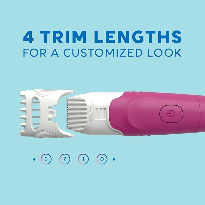 Schick Hydro Silk TrimStyle Razor with Bikini Trimmer for Women | 2-in-1 Bikini Razor for Women and Womens Trimmer for Pubic Hair, Includes 1 Waterproof Handle, 3 Refills & 1 AAA Battery-Velvo Beauty