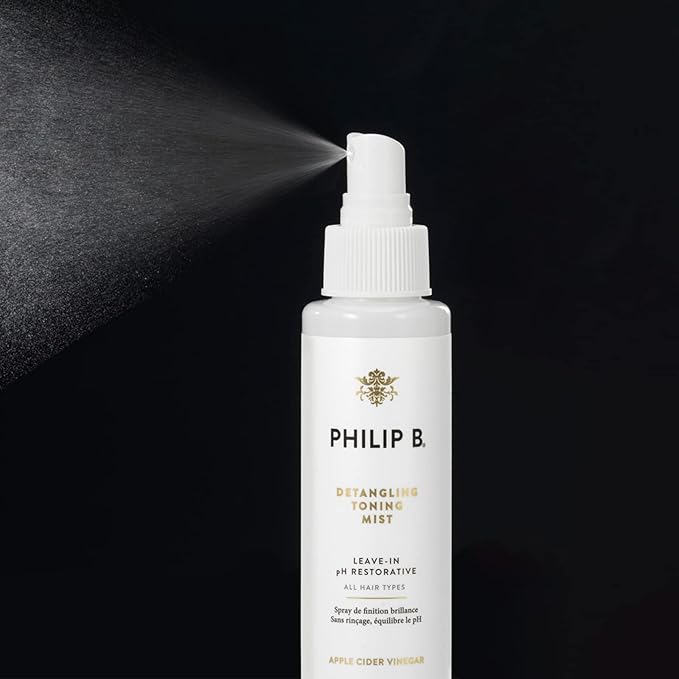PHILIP B Detangling Toning Mist pH Restorative 4.23 oz. (125 ml) | Un-Tease Tangles, Leaves Hair Glossy, Smooth and Frizz-Free-Velvo Beauty