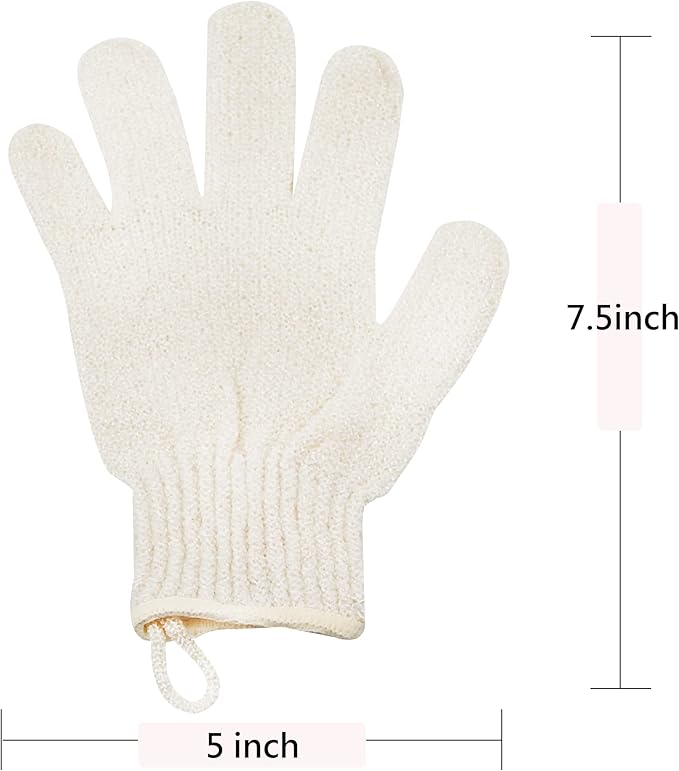 Exfoliating Glove - Body Scrub For Smooth And Soft Skin - Body Exfoliator For Ingrown Hair Dead Skin Remover And Itchy And Flaky Skin - Scrubber Shower Accessories For Women And Men 1 Pair Glove-Velvo Beauty