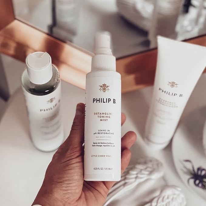 PHILIP B Detangling Toning Mist pH Restorative 2 oz. (60 ml) | Un-Tease Tangles, Leaves Hair Glossy, Smooth and Frizz-Free-Velvo Beauty