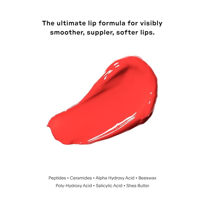 U Beauty The PLASMA Tinted Lip Compound - Anti-Aging & Anti-Wrinkle Lip Gloss, Hyaluronic Acid, Shea Butter & Peptides for Hydration & Plumping, Poppy - 15 mL-Velvo Beauty