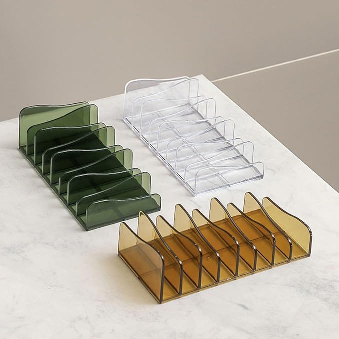 1 Piece Makeup Palette Organizer Acrylic Cosmetic Organizer 8-Section Eyeshadow Organizer Eyeshadow Blush Contour Palette Makeup Palette Cosmetic Organizer Eyeshadow Palette Organizer, Green-Velvo Beauty
