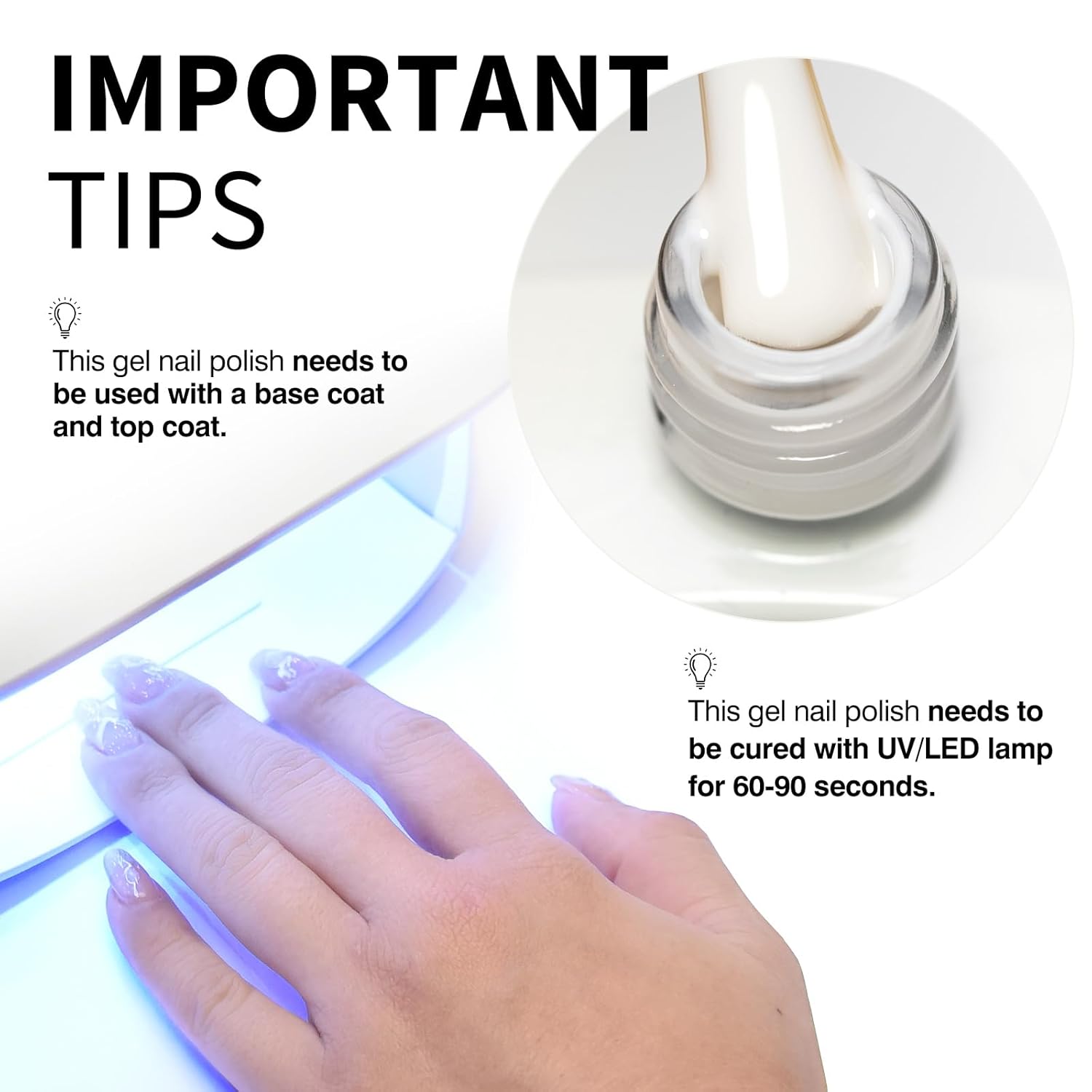 CANNI Milky White Jelly Gel Polish – 9ML Translucent Sheer Nude Soak-Off UV/LED Gel Nail Polish for DIY Manicure or Salon Use-Velvo Beauty