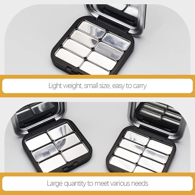 Beaupretty 2pcs Empty Lipstick Palette DIY Lipstick Lip Balm Blusher Containers Refillable Makeup Eyeshadow Storage Case Box with Mirror-Velvo Beauty